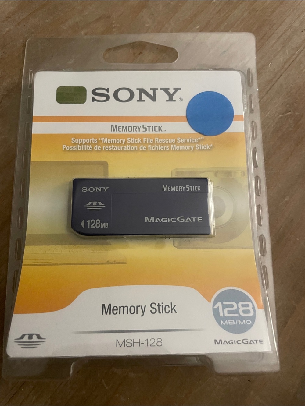 Sony Memory Stick 128MB - Blue and White Packaging